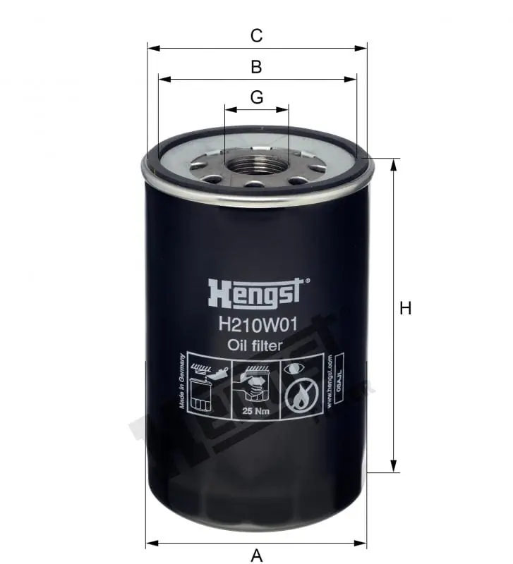 Hengst Ölfilter H210W01 Top-Preis
